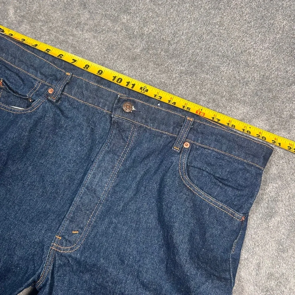 NWOT VTG Levi's 505 80's 0217 Raw Rigid Denim Jeans 42x34 Made in USA Blank Tab